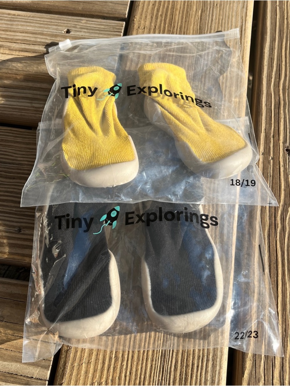 Tiny Explorings Baby Walker Shoes - Yellow and Black